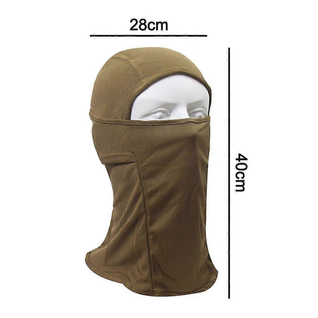 Balaclavas, Face Hood, Ski Mask, Neck Gaiter, UV Protection, Motorcycle and Bicycle Face Mask, for Men/Women (Brown)