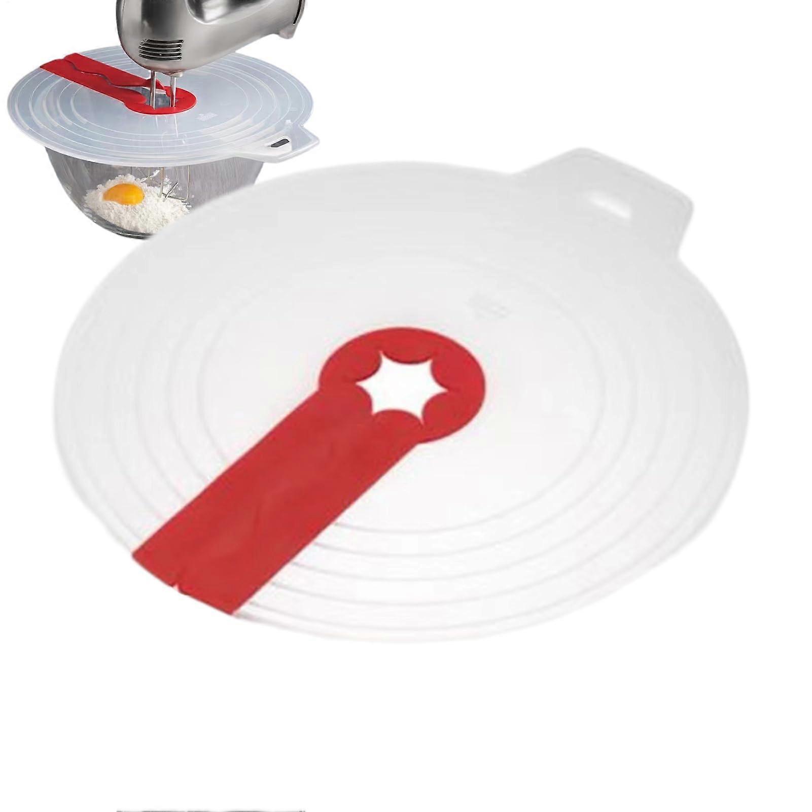 Splatter Guard For Hand Mixers, Silicone Reusable Egg Cover, Mixing Bowl Splash Screen, Creme Frothing Shield