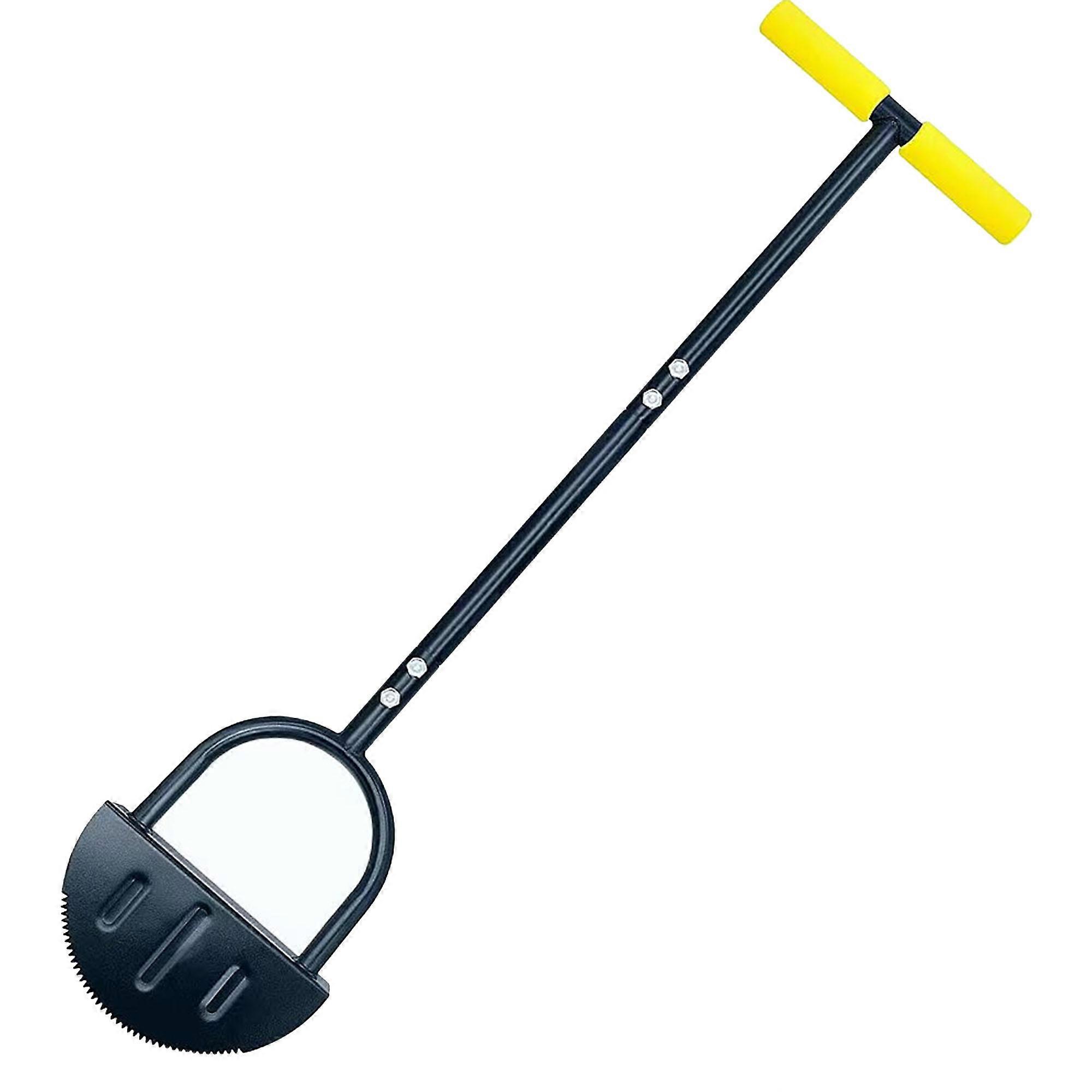 Saw Tooth Edger Lawn Tool, Half Moon Manual Lawn Edger with T-Grip, Sidewalk Gra