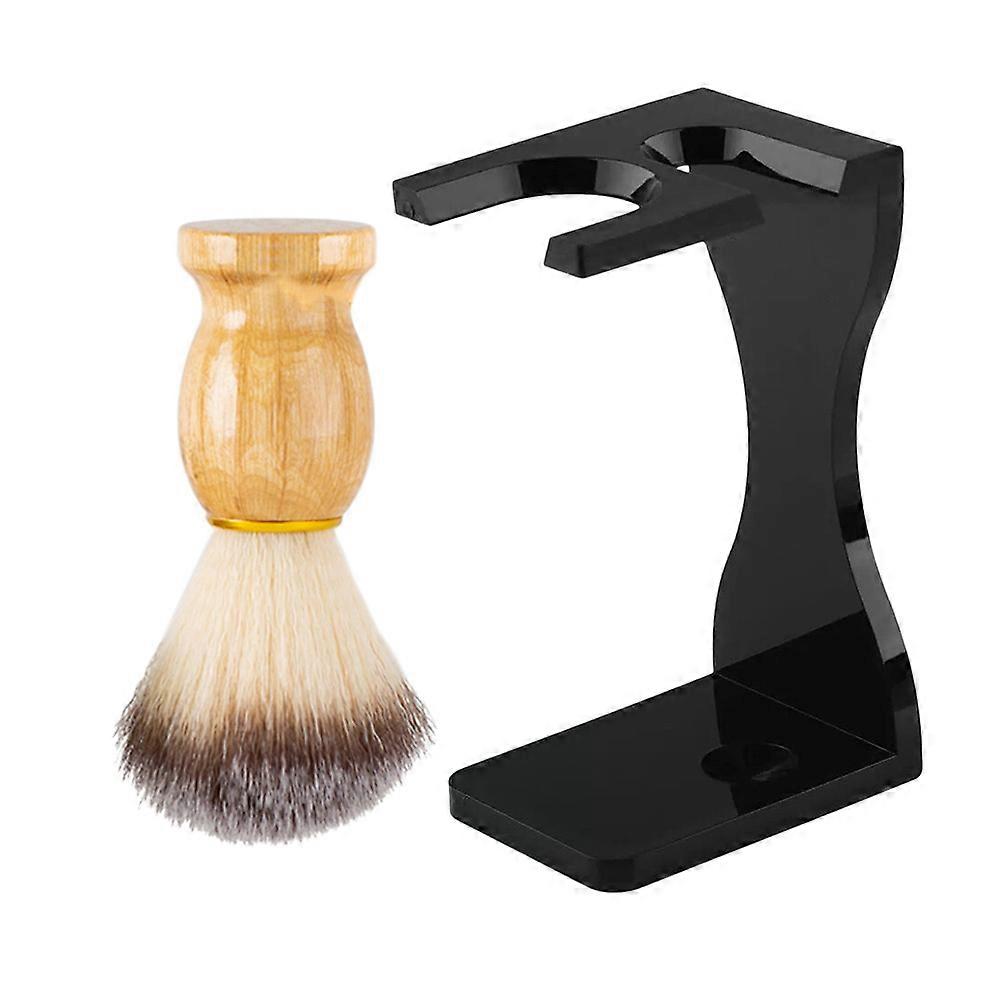 Shaving Kit for Men Shaving Brush Set Daily Shave Compact Absorbent 11x3.5cm 1 Set