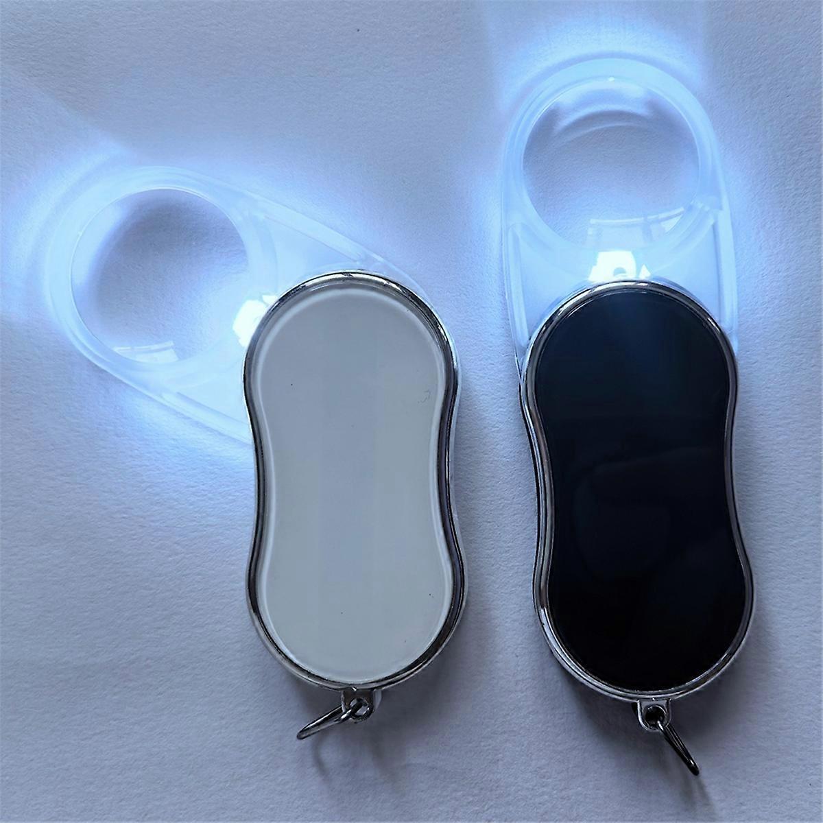 Portable Folding Rotating LED Lighting Magnifying Glass B