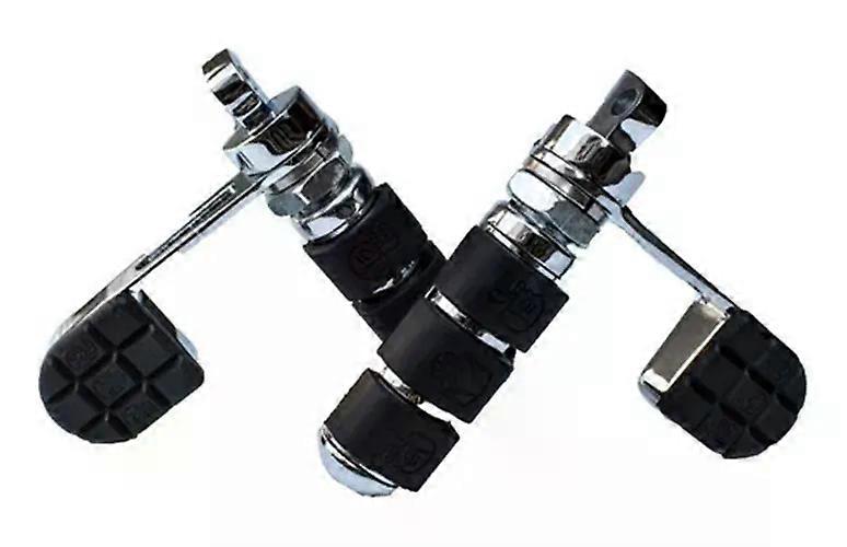 Posapies Con Talonera Cromados Para Harley Davidson