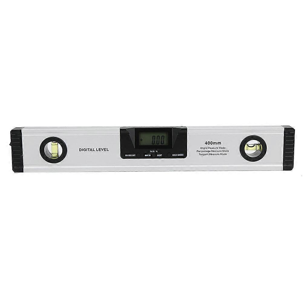 Spirit level with digital LCD display and laser function