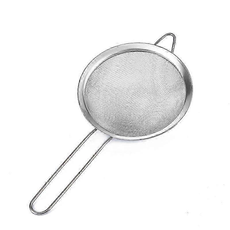 Stainless Steel Flour Strainer - Durable Sifter for Flour, Pasta, Rice, Tea, Rust-Resistant Design with No Sharp Edges, Perfect for Home Bak