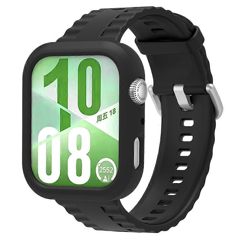 Compatible For Huawei Watch Fit 4 Protective Case with Silicone Replacement Watch Band