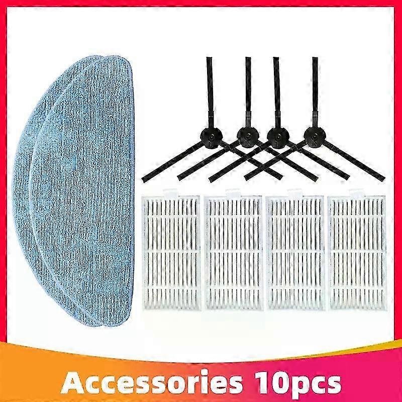 Compatible Accessories for Certain Brand Robot Vacuum Cleaner with Side Brush, HEPA Filter, and Mop Cloth