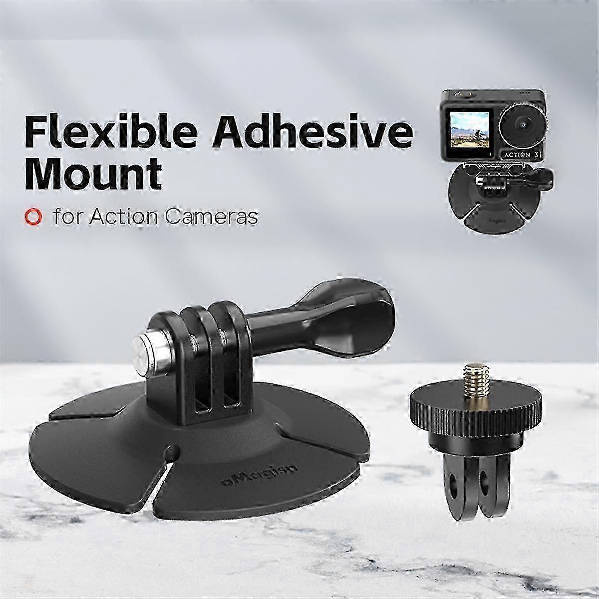 Flexible Adhesive Base for // Action Camera Motorcycle Helmet Curved Flat Mounts