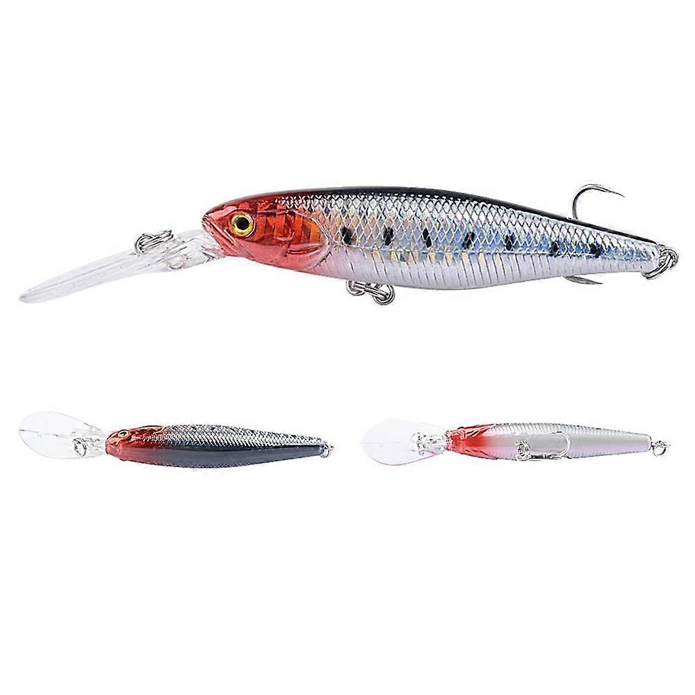 G35D Floating Fishing Lure 11.2cm 10.5g Minnow Bait Long Casting Hard Plastic Artificial Lure with H