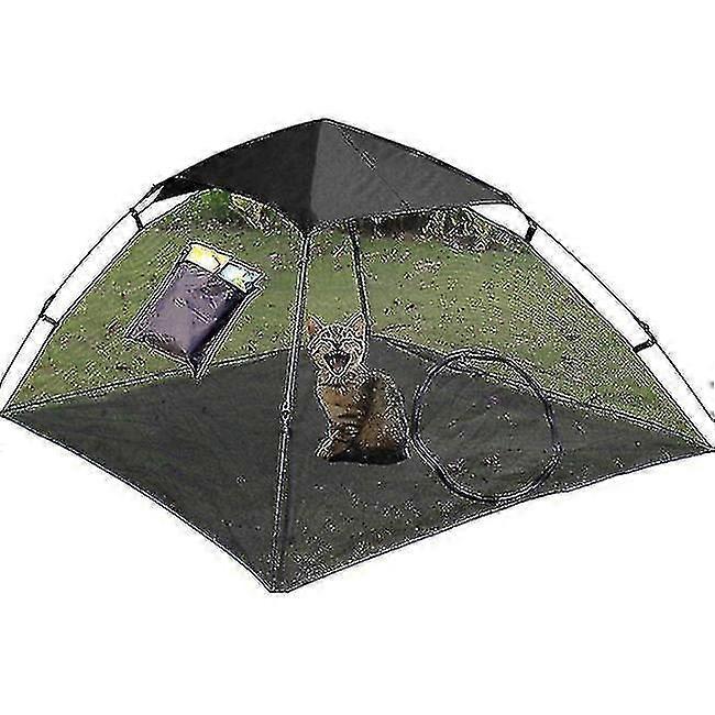 猫テント屋外プレイペンポップアップペット猫フェンスポータブルシェードとUV保護