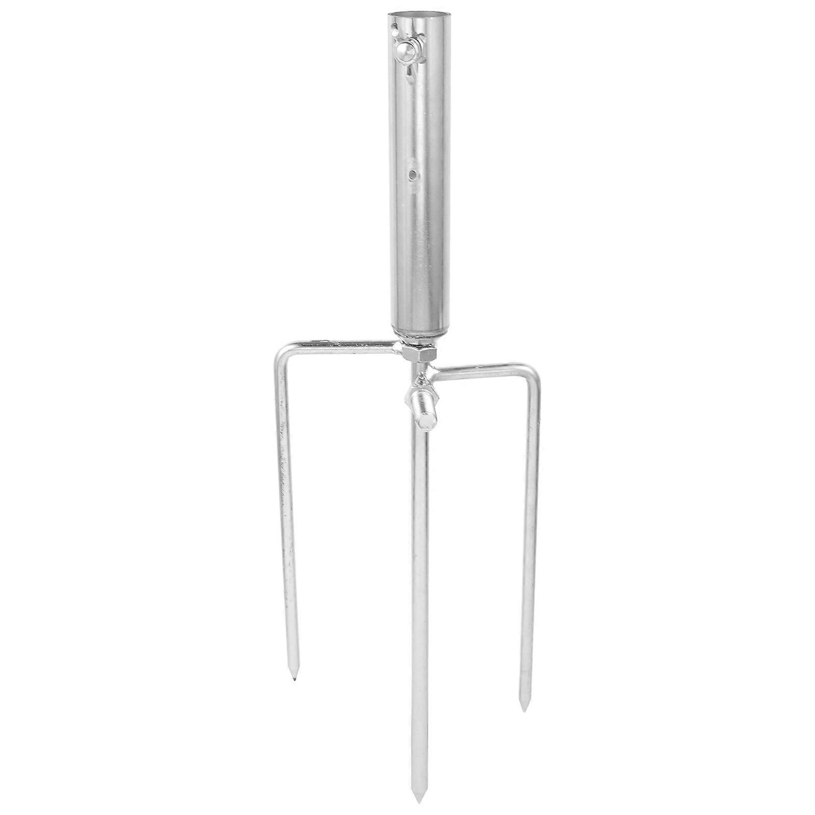 Outdoor Umbrella Anchor Canoe Securing Silver 13.0×3.5×2.0in 1Set