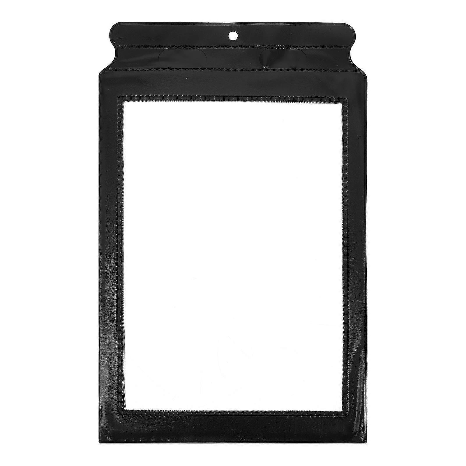 Magnifier for Reading Full Page Magnifying Sheet with Bookmark Black PVC