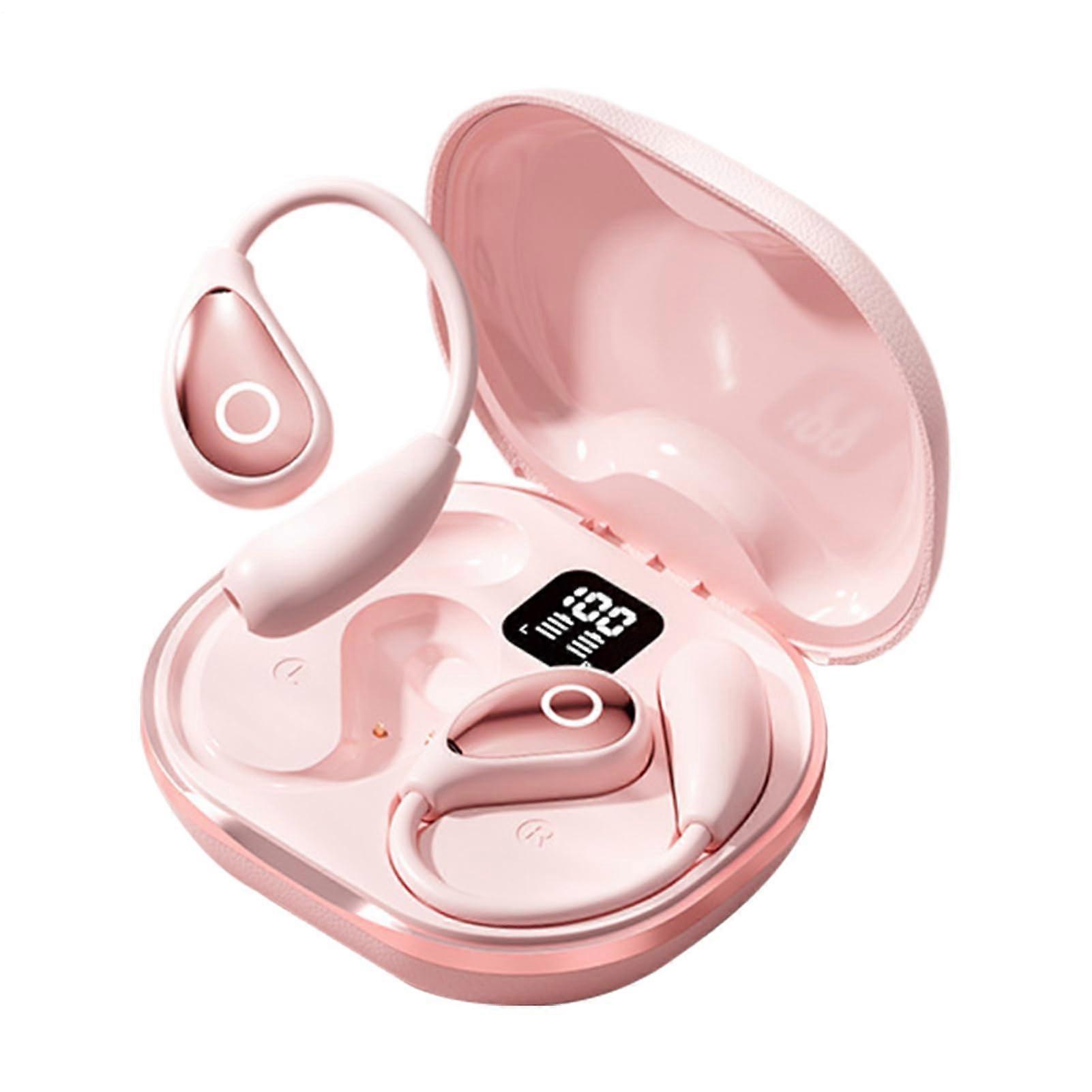 Translation Headphones - 144 Language Earbuds with Noise Reduction for Academic Conferences, Travel, and Learning in Pink