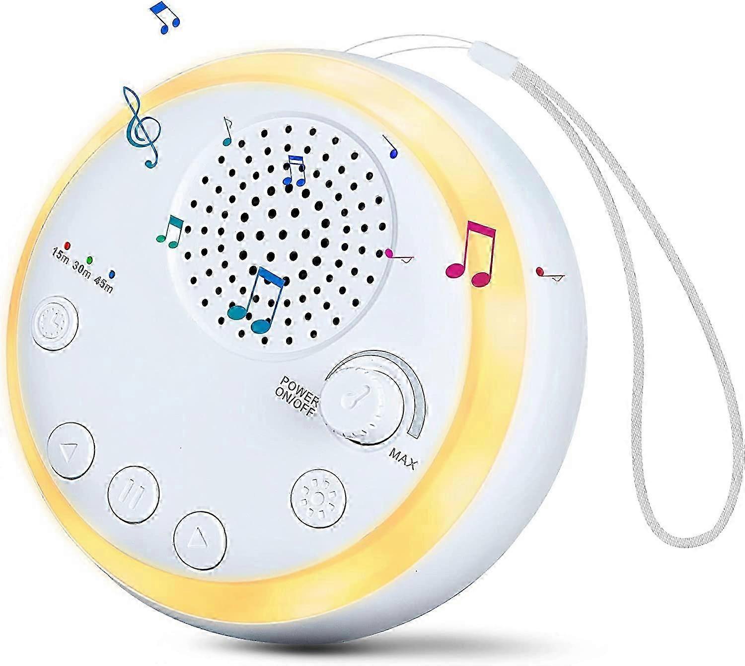 Machine à bruit blanc, machine à sons portable pour bébés adultes, machine à sons de sommeil avec 16 sons apaisants, machine à sons d’éclosion avec veilleuse pour enfants