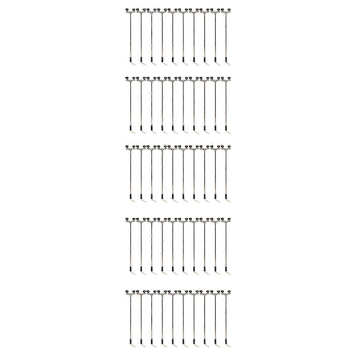 10Pcs 2Led Street Lamp 1:100 Scale Street Light Mini Lamppost