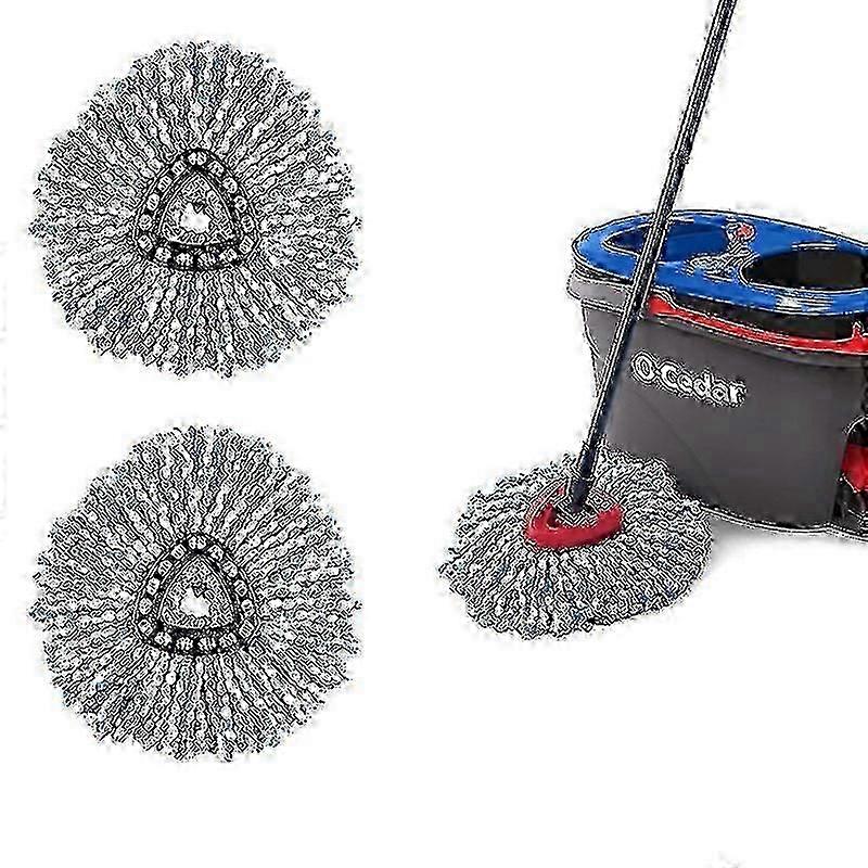 1/3/4/6 Pack Vileda O-Cedar Microfiber Mop Påfyll Erstatningsputer For Spin Mopp Gulvrenser Tilbehør