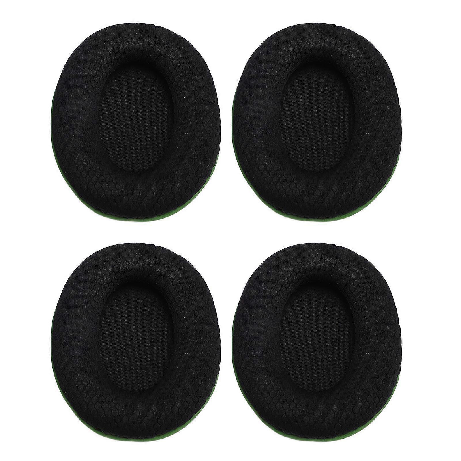 Upgrade Your Cloud Stinger Core with 4PCS Memory Foam Mesh Earpads - Black Green