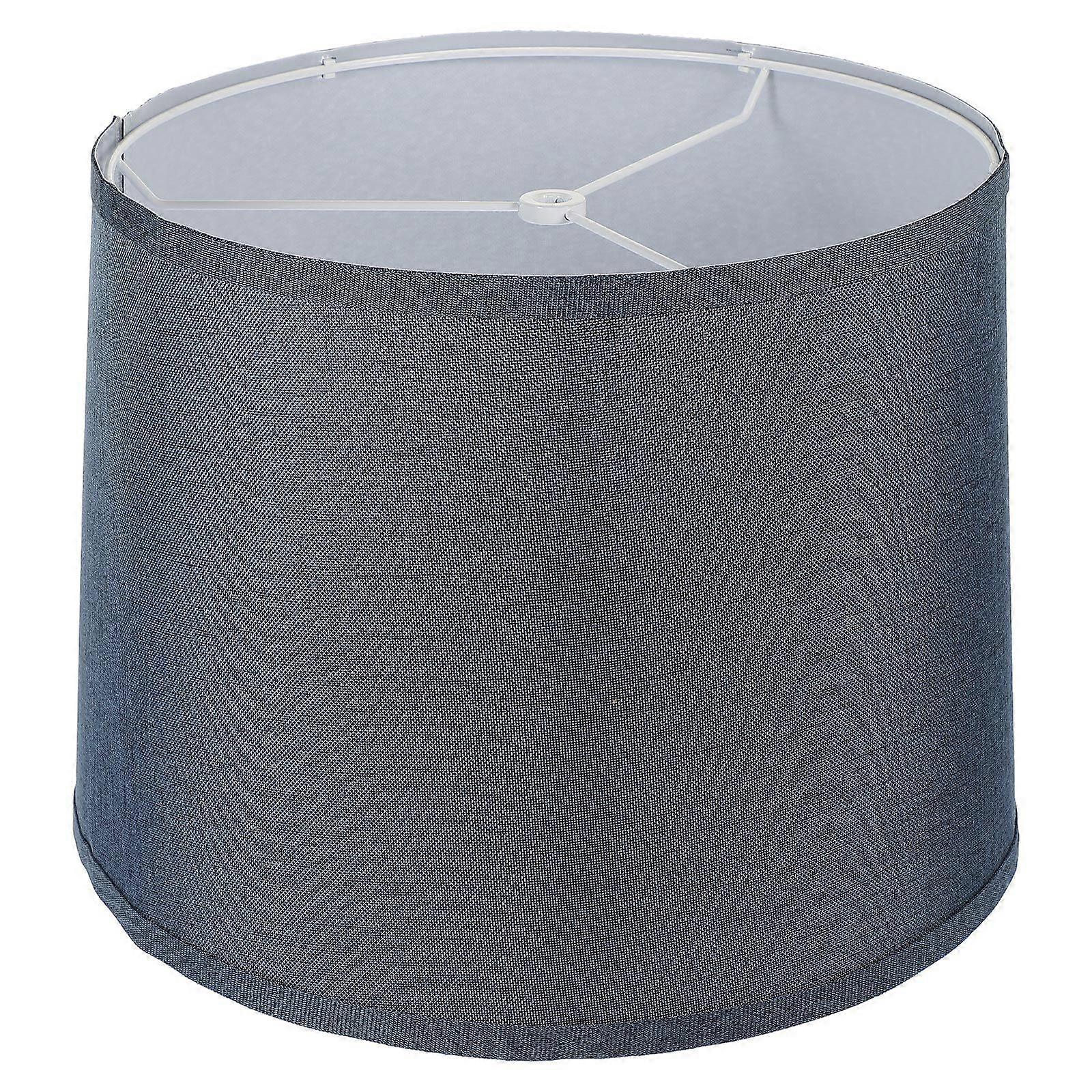 Wear-resistant Linen Lampshade Household Table Lamp Shade Round Ceiling Light Cover With Iron Frame