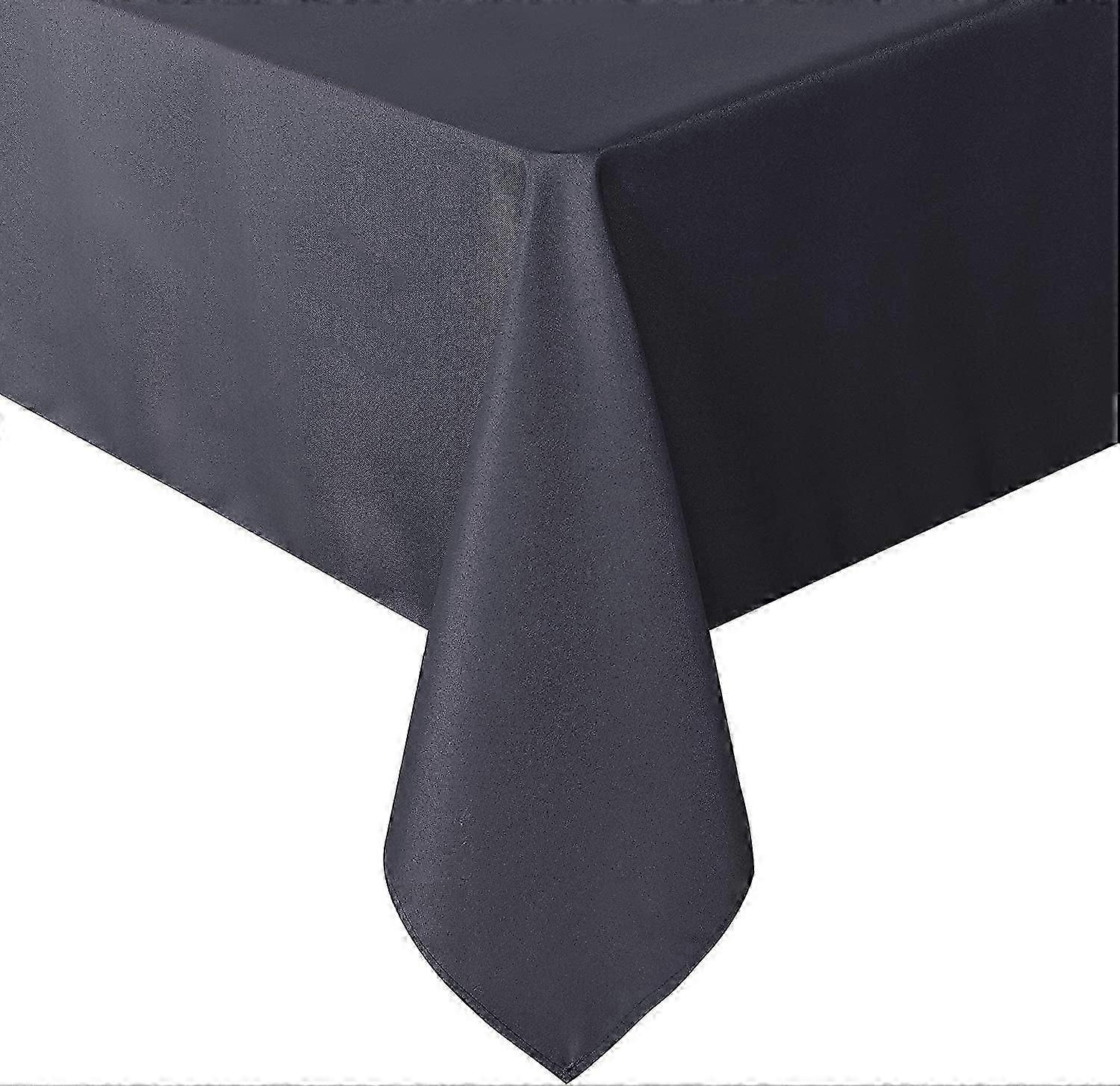 Grey Rectangle Tablecloth (60x84 Inch) - Stain & Wrinkle-Resistant Polyester