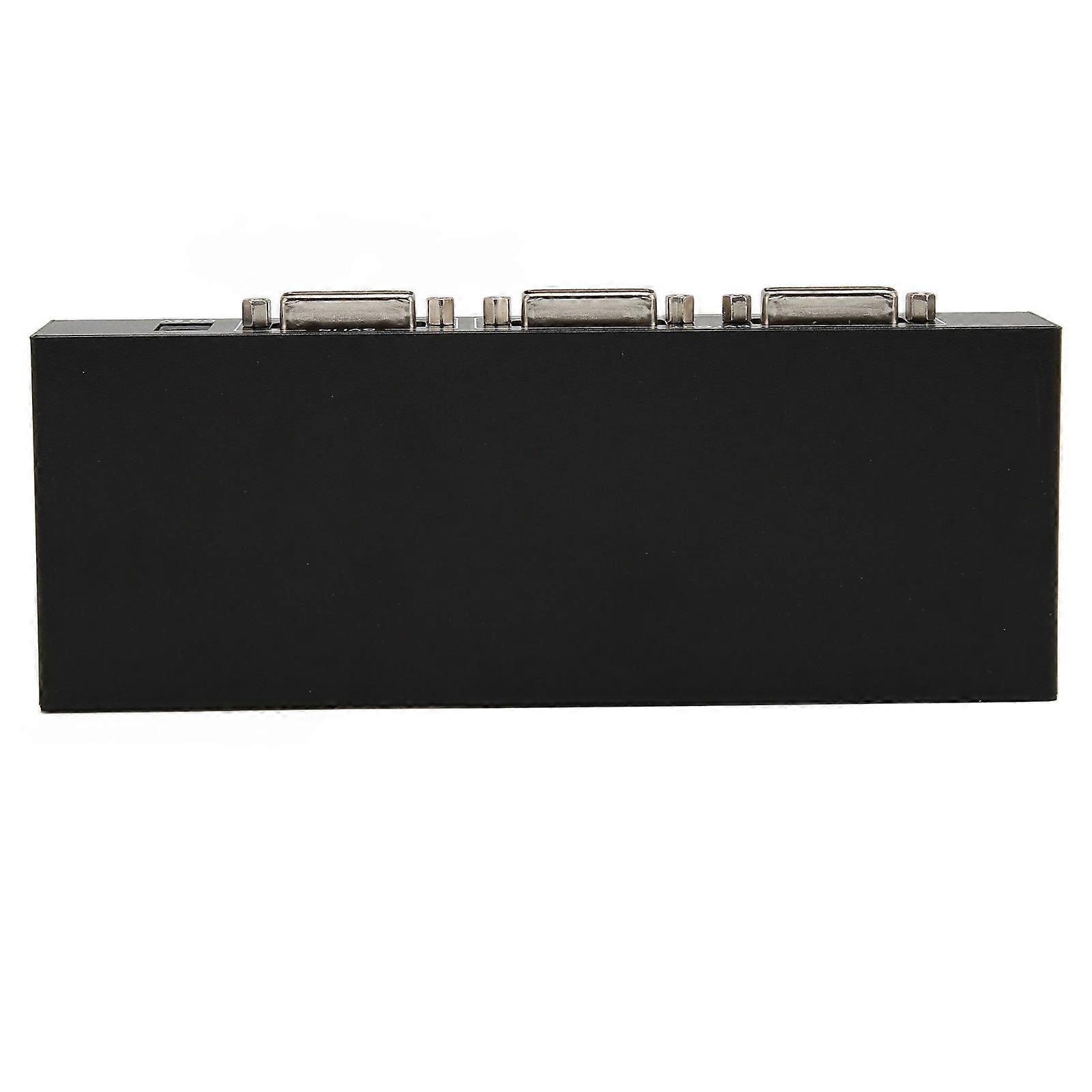 DVI Splitter 1 in 2 Out Support 30 36bit Color 4K Lossless Transmission Dual Monitors Distribution Duplicator 100‑240V UK Plug