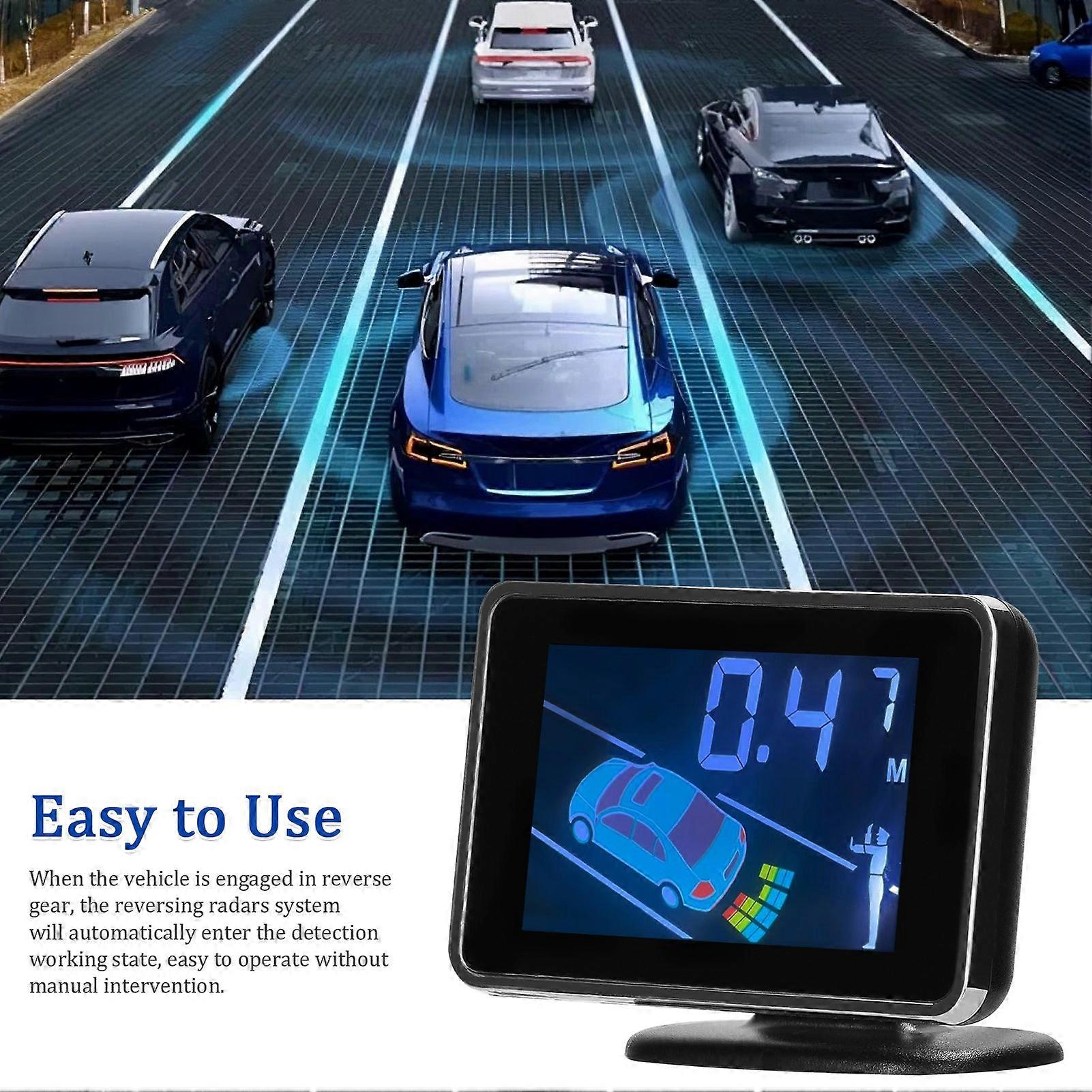 Parksensorsystem für PKW mit 8 Sensoren und LCD-Display