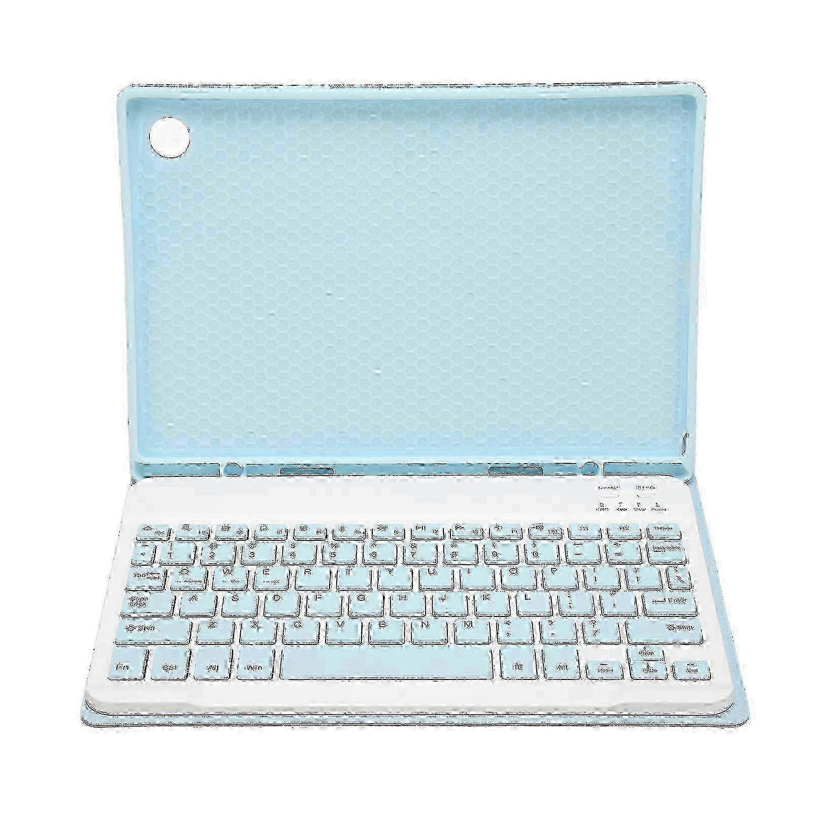 Magnetic Detachable Tablet Keyboard Case with Soft Blue Trackpad & Pen Slot for Samsung Tab A8 10.5 SM-X200 X205 X207 - Premium Protection