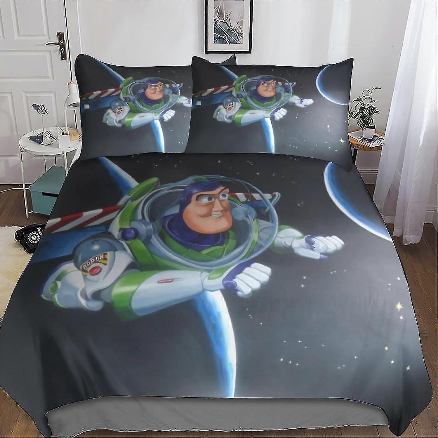 3D påslakan för barn, 3 stycken täcke Soft Microfiber sängkläder, tryckt påslakan med örngott