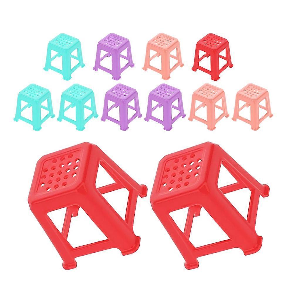 12pcs Mini Canvas Stands with Non Slip Feet, Solid Color Plastic Easels for Stable Painting Support, Portable Art Props for Painting and Photography