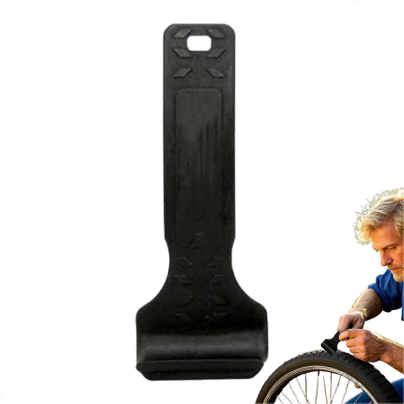 Bicycle Tire Lever Lightweight Ergonomic Tool for Road and Mountain Bikes Black