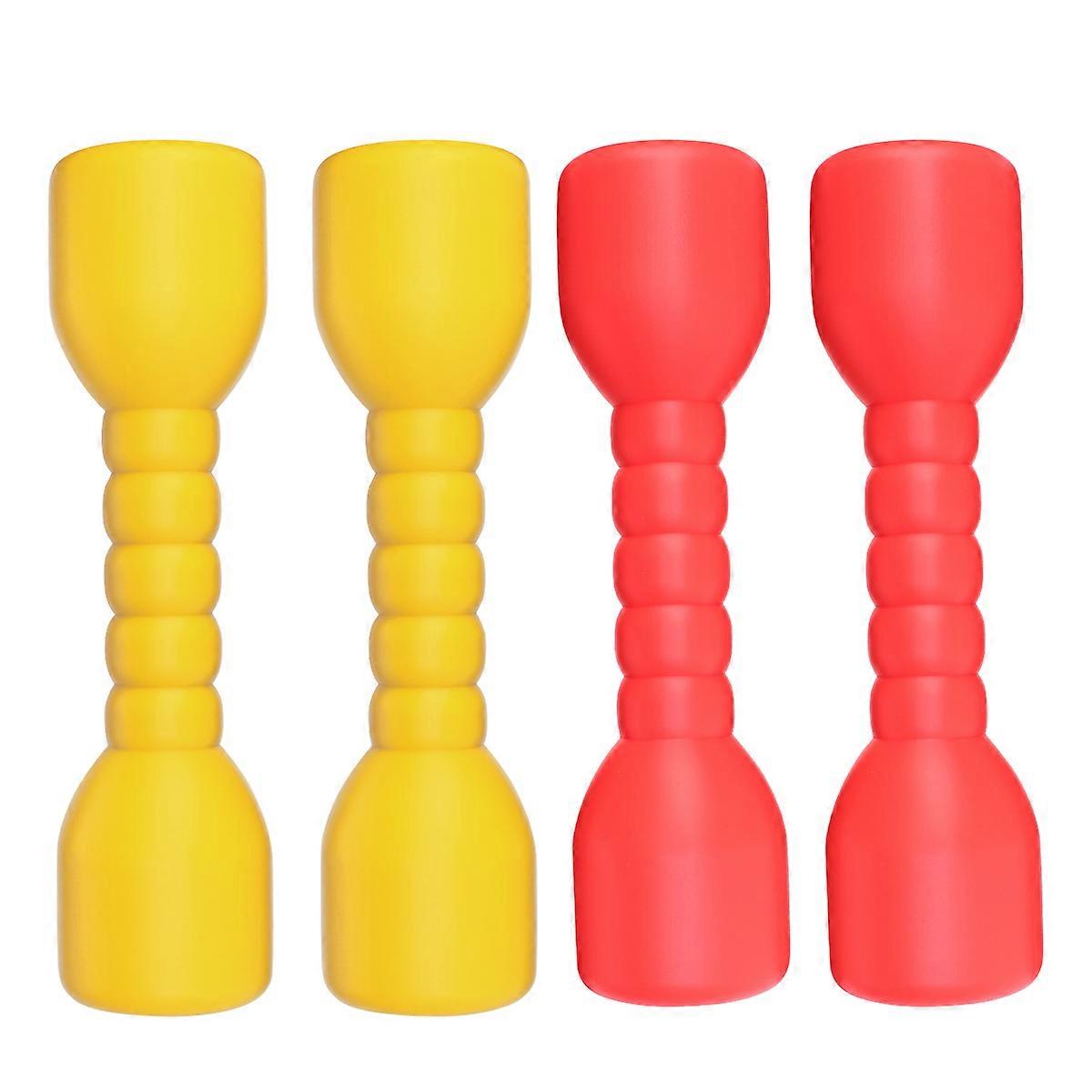 2 Pairs Lightweight Dumbbells for Exercise Durable Fitness Equipment for Home Use, Enhances Hand Eye Coordination and Fun Play