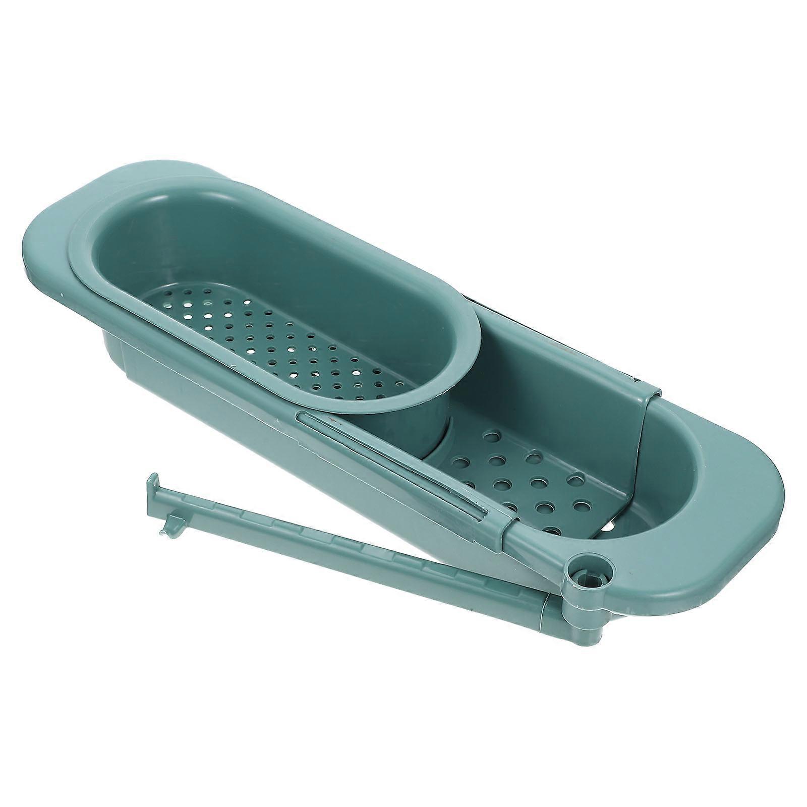 Adjustable Multi Functional Sink Strainer Rack for Fruits, Vegetables & Dish Drying – Space Saving Kitchen Organizer for Efficient Sink Use