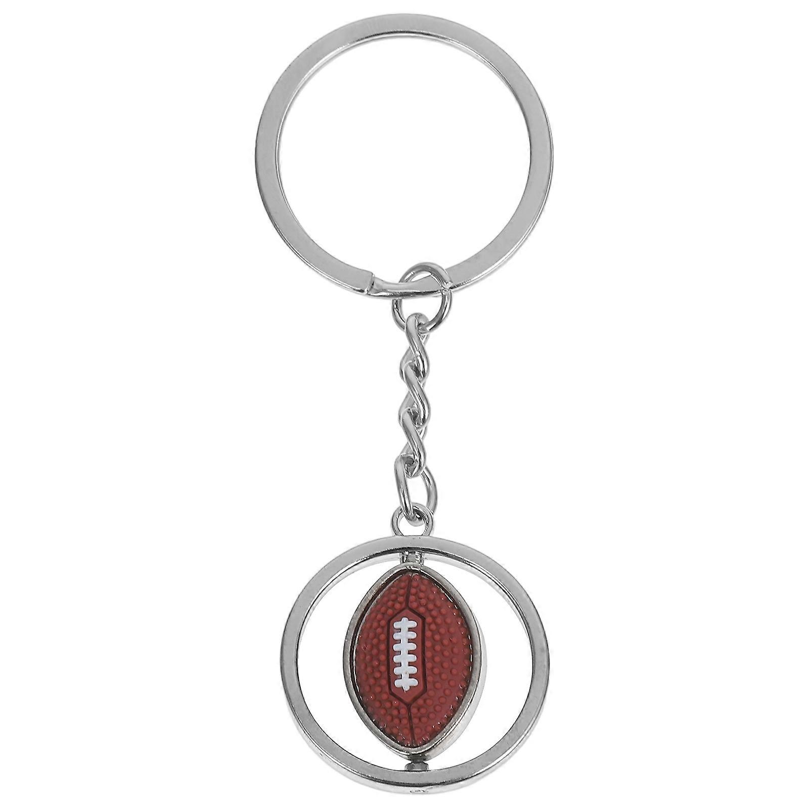 Metal Keychains for Football Fans with Zinc Alloy Material and Classic Design Multi Color 3 5 Inches