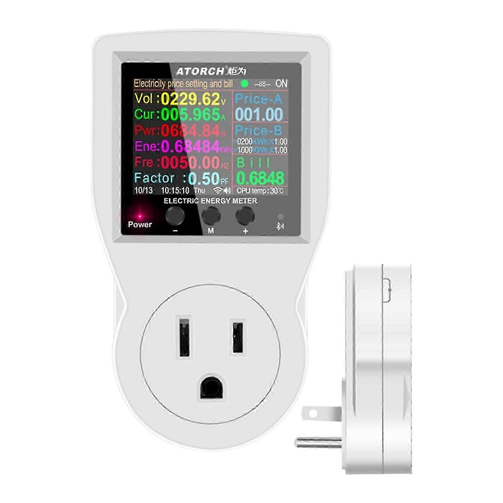 Smart Socket AU Adapter Big Screen Power Metering Socket for Home Appliances