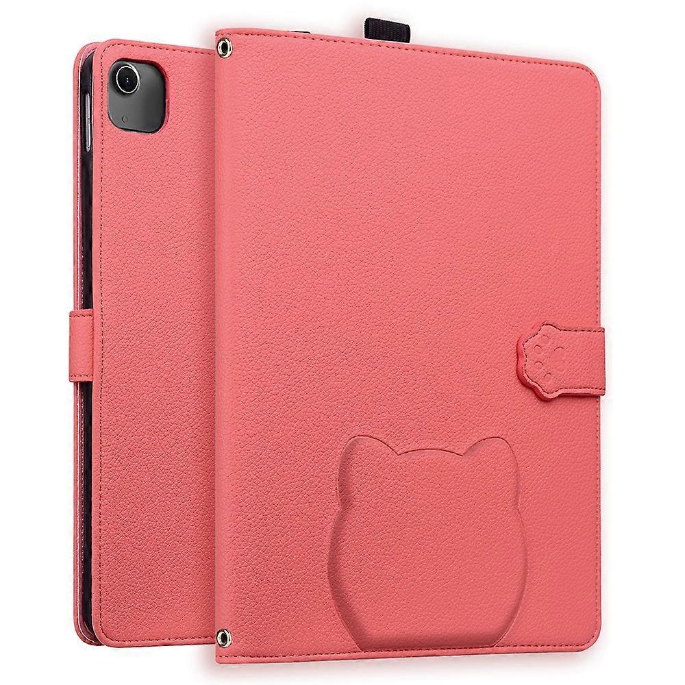 Wallet Case for iPad Air 13 (2025)/(2024)/iPad Pro 12.9 (2021/(2020) 3D Effect Cat Pattern Leather S