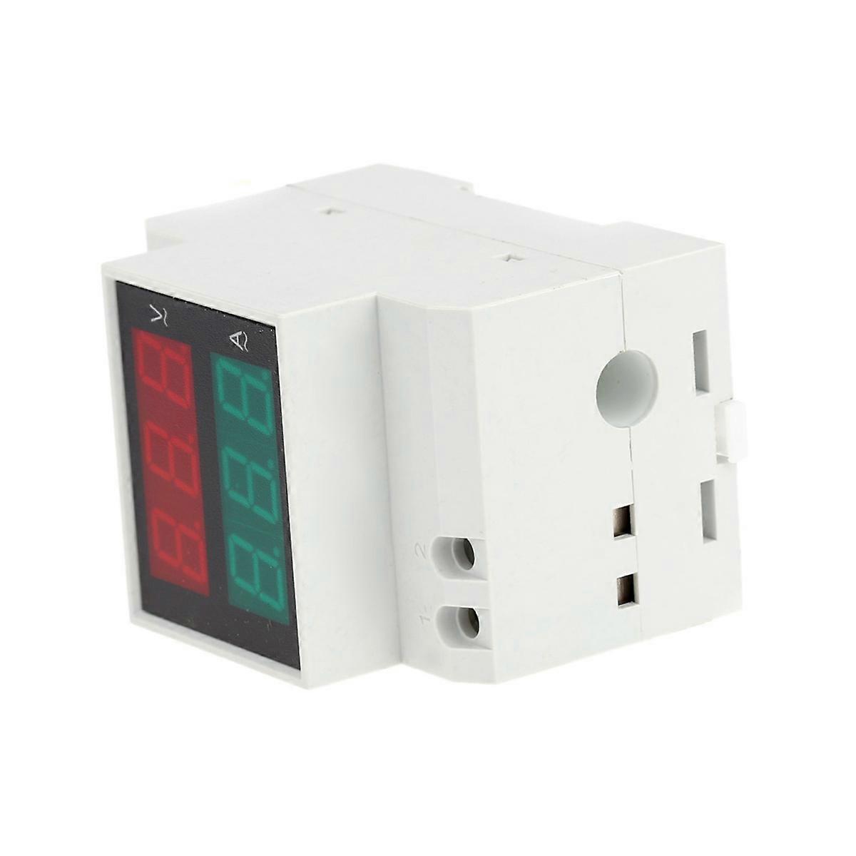 Acmeter Ac Power Meter Multifunctional Measuring Electricity Meter Home Generator System Monitoring White 5.50X6.50X8.00CM Voltage Measurement 1Pcs