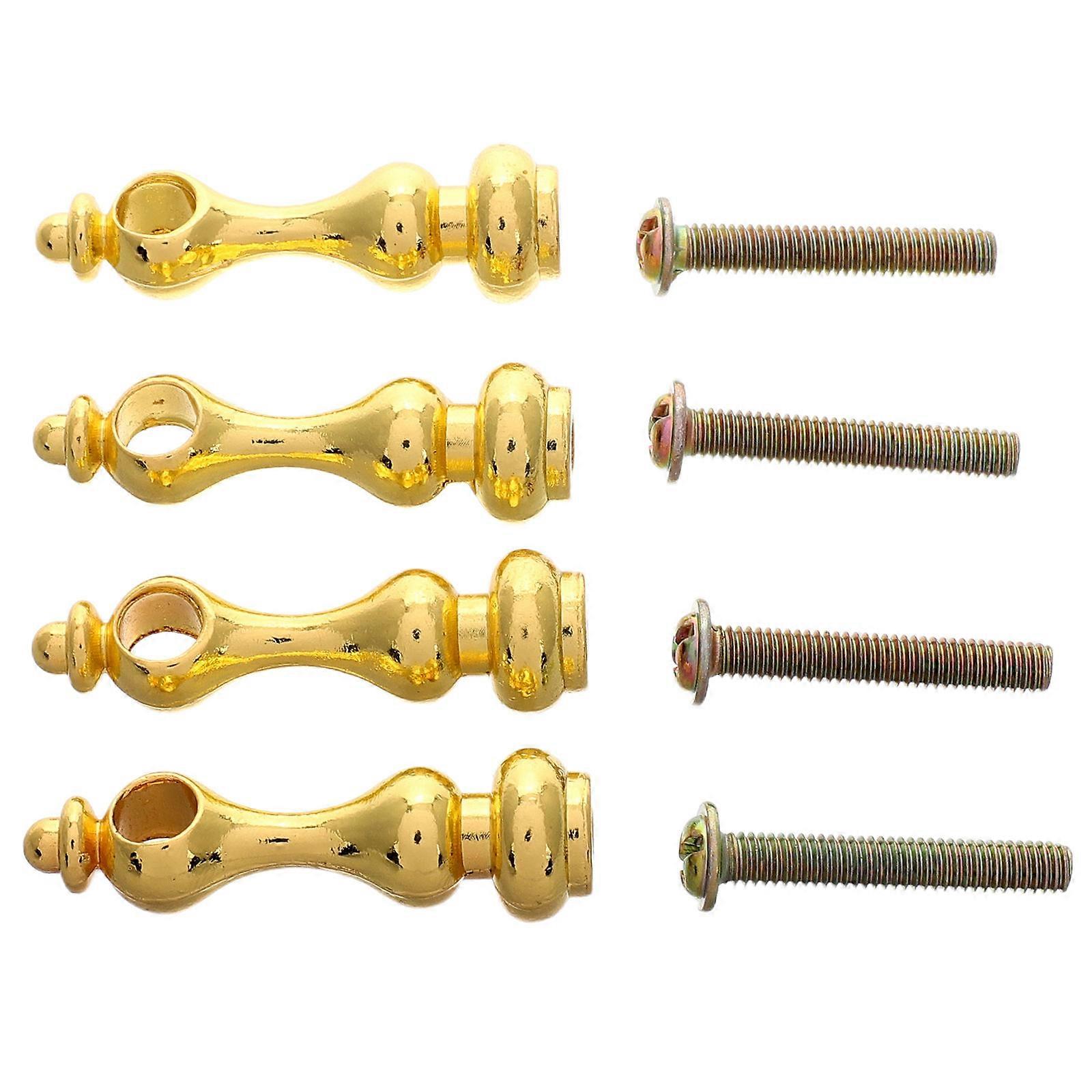 4pcs Furniture Connectors for Glass Railing Spindles – Elegant Design, Easy Installation, Versatile Use for Cabinets and Gallery Displays
