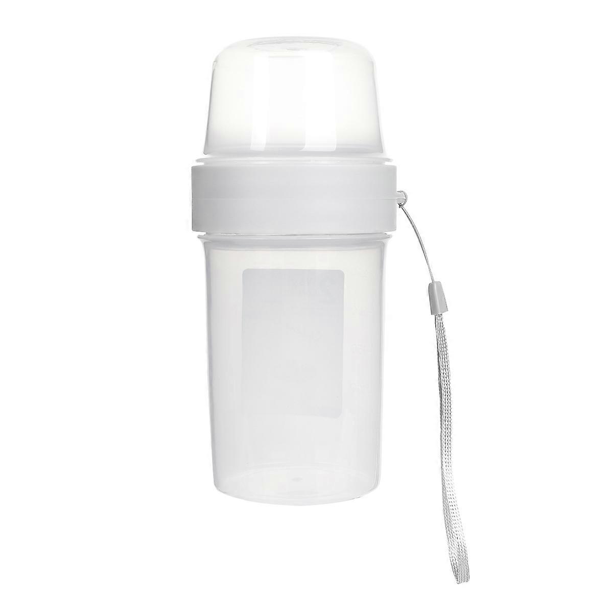Airtight Food Containers Keep Food Warm Lunch Box Double-Layer Design for Home Picnic 1Pc White