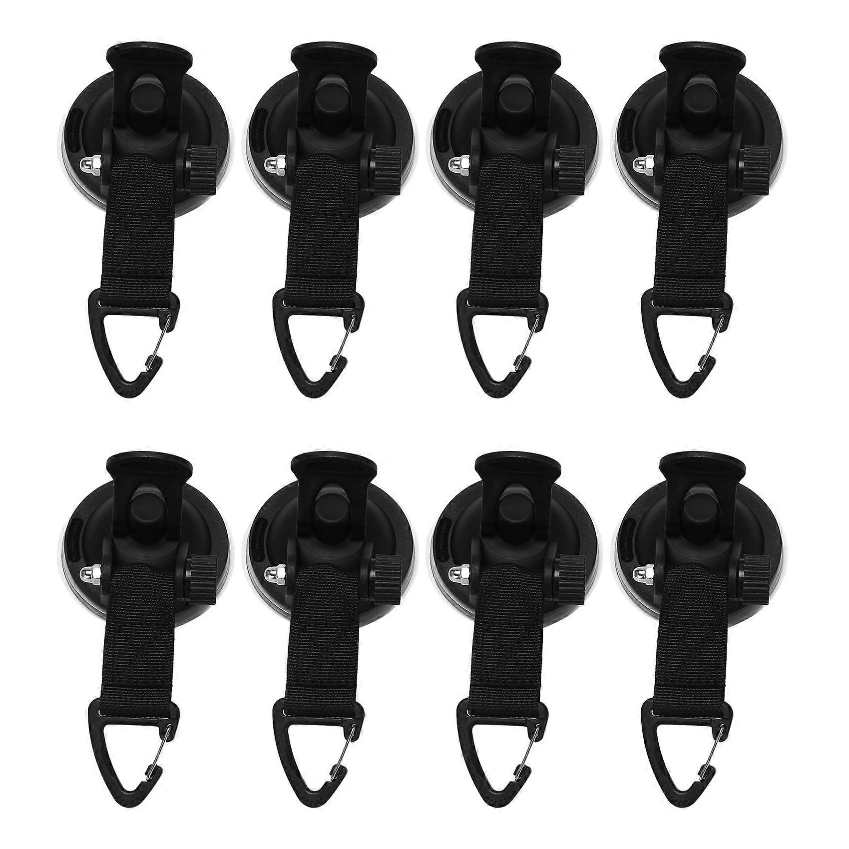 8Pcs Suction Cup Anchor Securing Hook Tie Down,Camping Tarp As Car Side Awning, Pool Tarps Tents Sec