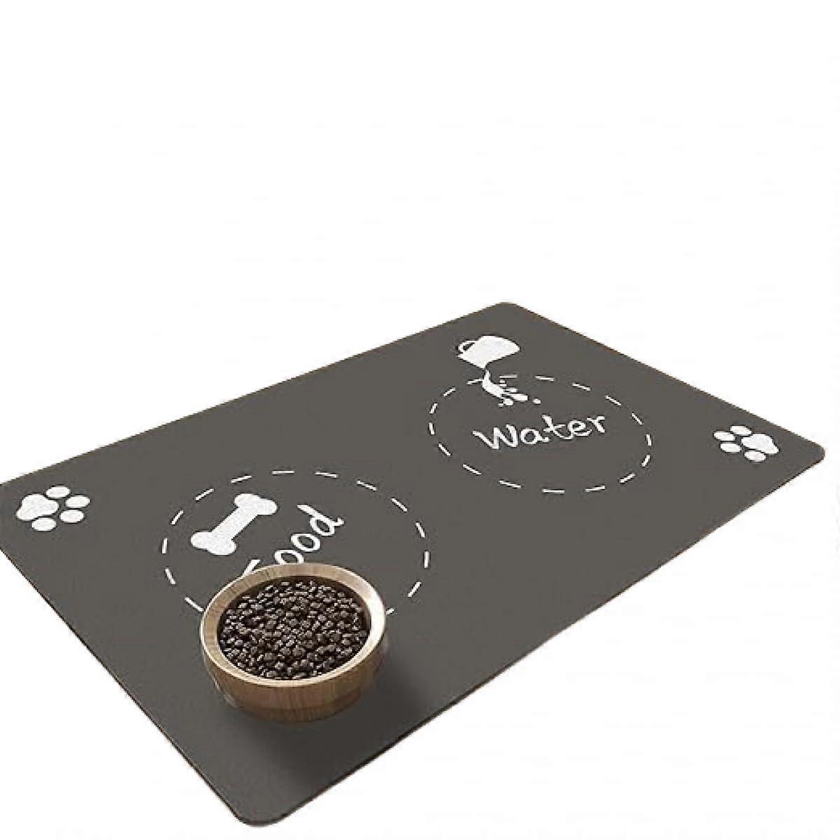 Waterabsorbing pet feeding mat, quickdrying, nonslip, dirtresistant, easytoclean, white, 40*60CM.