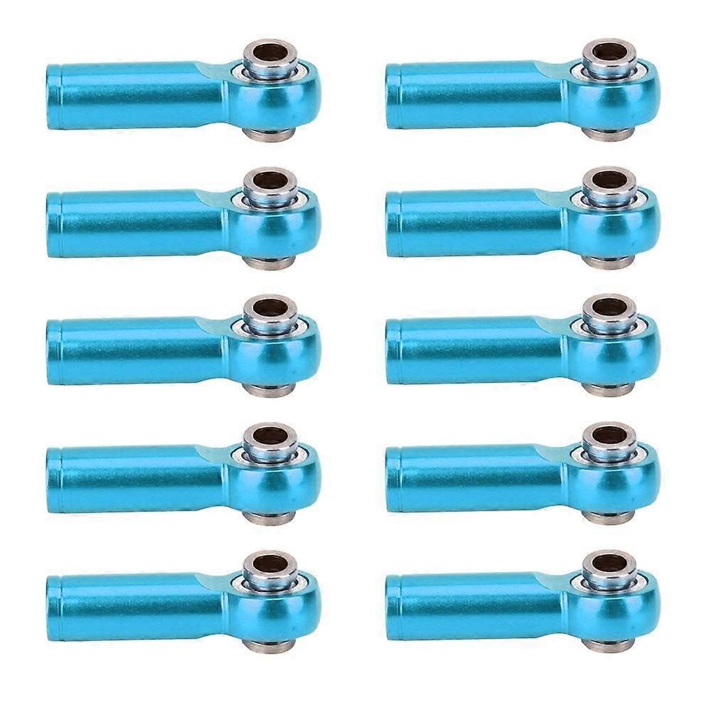 Tie Rod End M4 Ball Joint Head Set For RC Cars, 10 Pieces, Blue