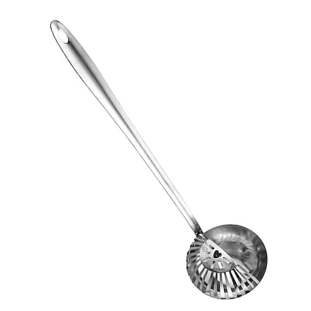 Metal Cooking Spoon Long Handle Designed For Adults Suitable For Home Use 31X8X1.83CM Anti-Scalding 1Pack