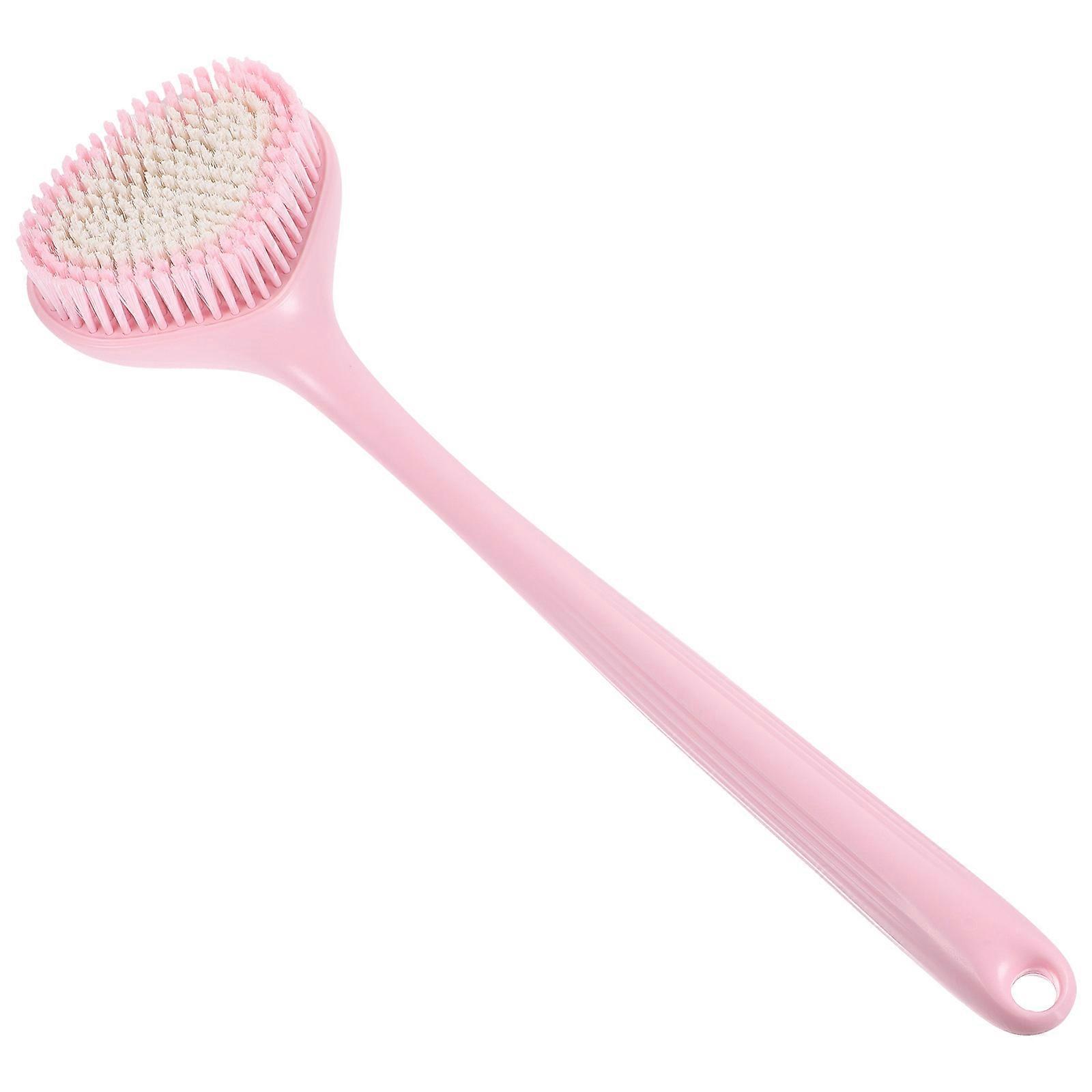 MLINS Long Handle Bath Brush 1 Set Body Supple Back Scrubber Tool and Bath Back Lotion Applicator