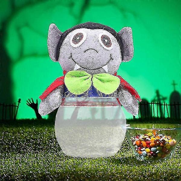 Halloween Clear Candy Jars Box Container Plush Toy Doll