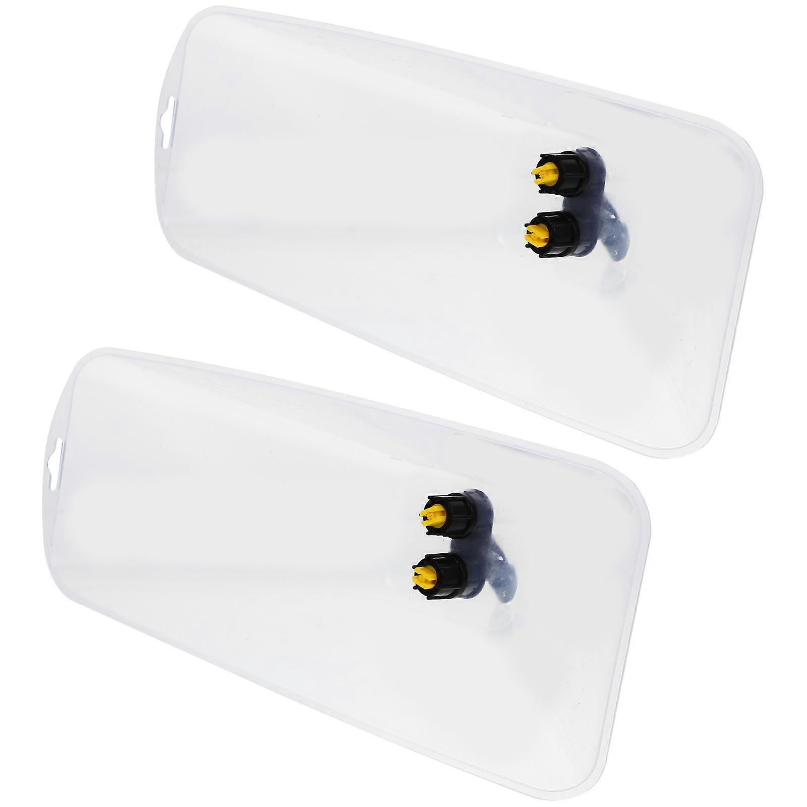 Spray Nozzle Accessories 2Pcs Transparent Shield With Nozzle Replaceable High Pressure Spray For Horticulture Farmers