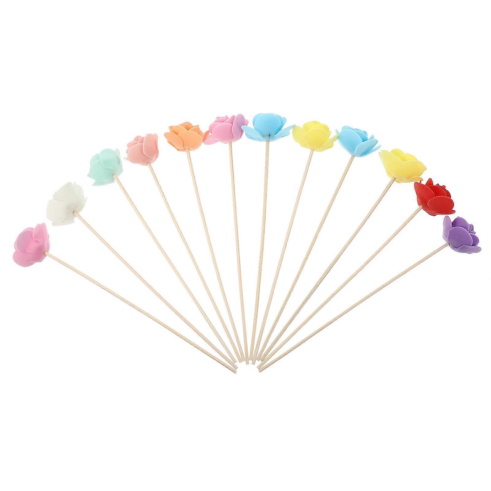 Elegant Aromatherapy Rattan Diffuser Sticks – Mixed Colors for Home, Office & Spa – Enhance Air Quality with Natural Fragrance & Decor