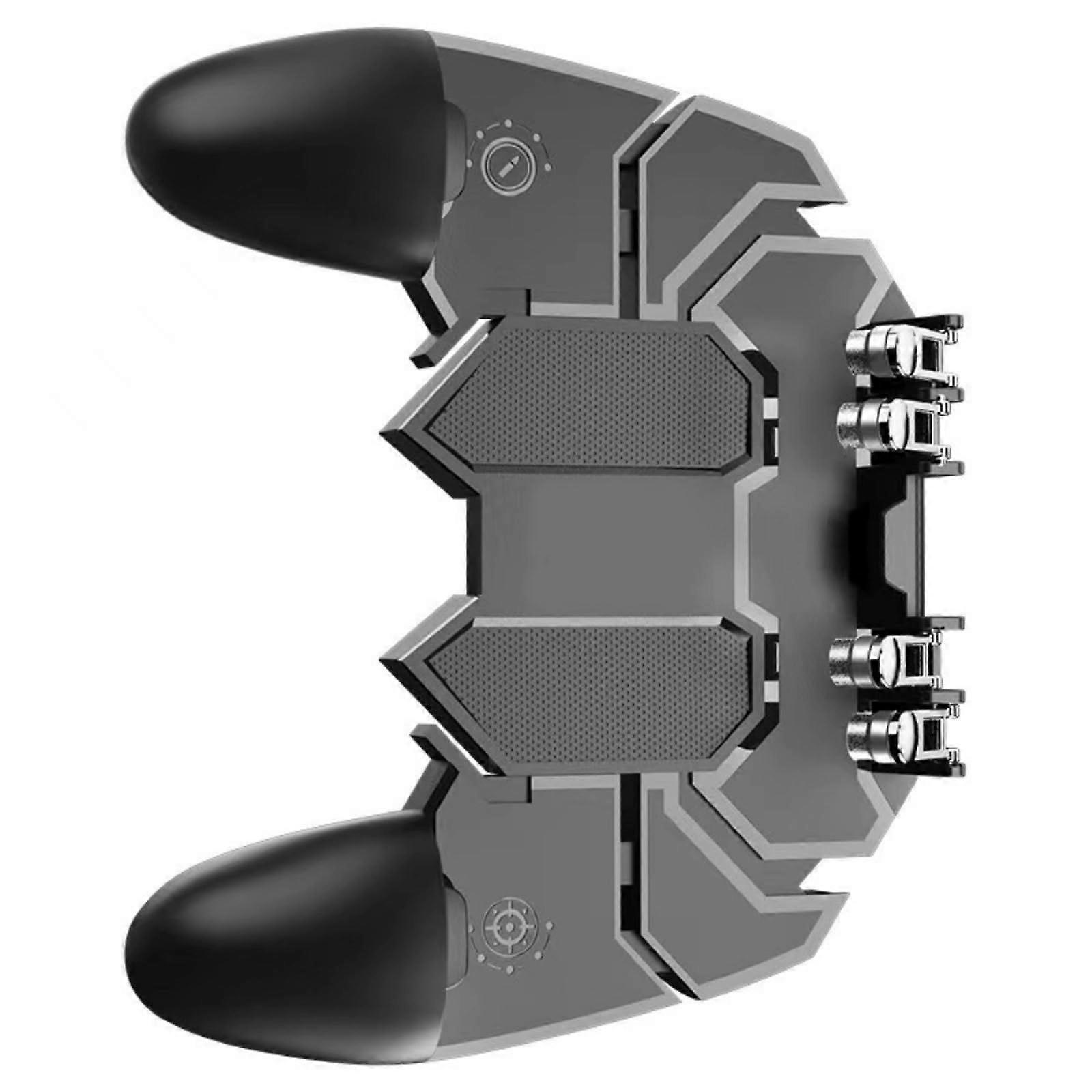 Six Finger Operation Game Controller for Mobile Gaming, Compatible with Smartphones, Responsive Buttons, Portable Accessory