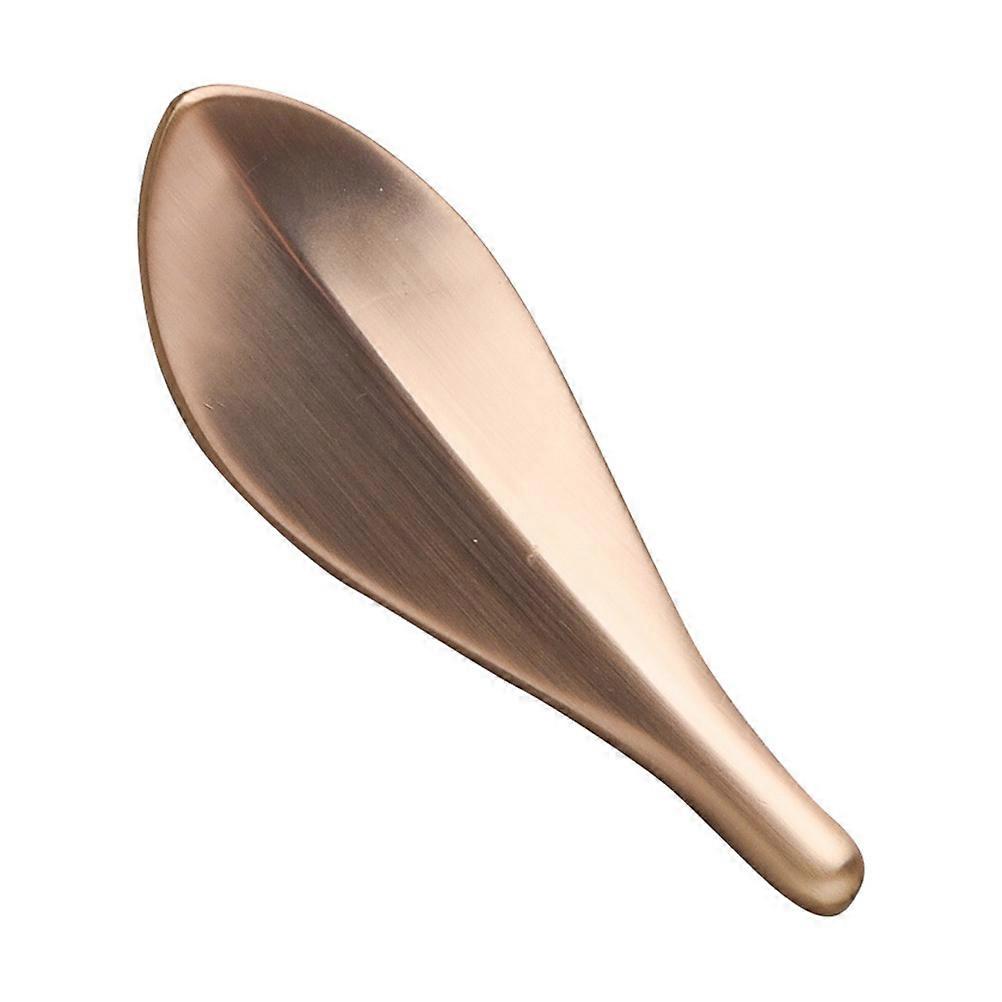 Leaf Shape Cabinet Handle Decorative Drawer Knob For Homeowners And Designers Golden Zinc Alloy 1 Set
