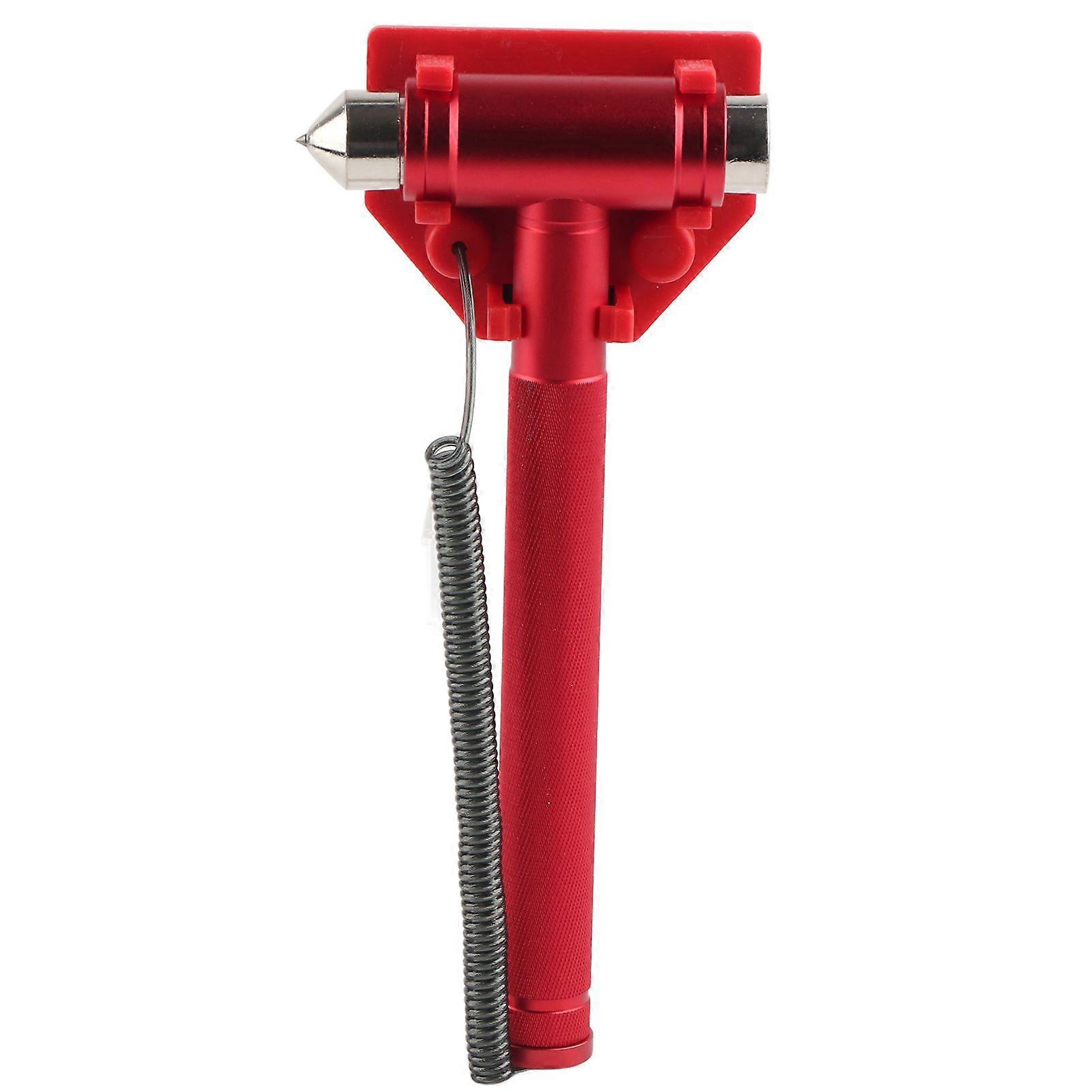 emergency safety hammer with seatbelt cutter tool