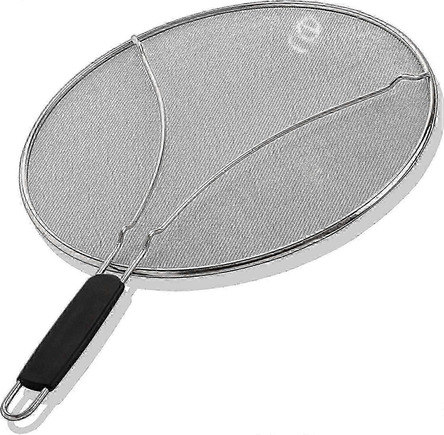 Grease Splatter Screen 33cm - Protects from Burns & Keeps Kitchen Clean - Stainless Steel