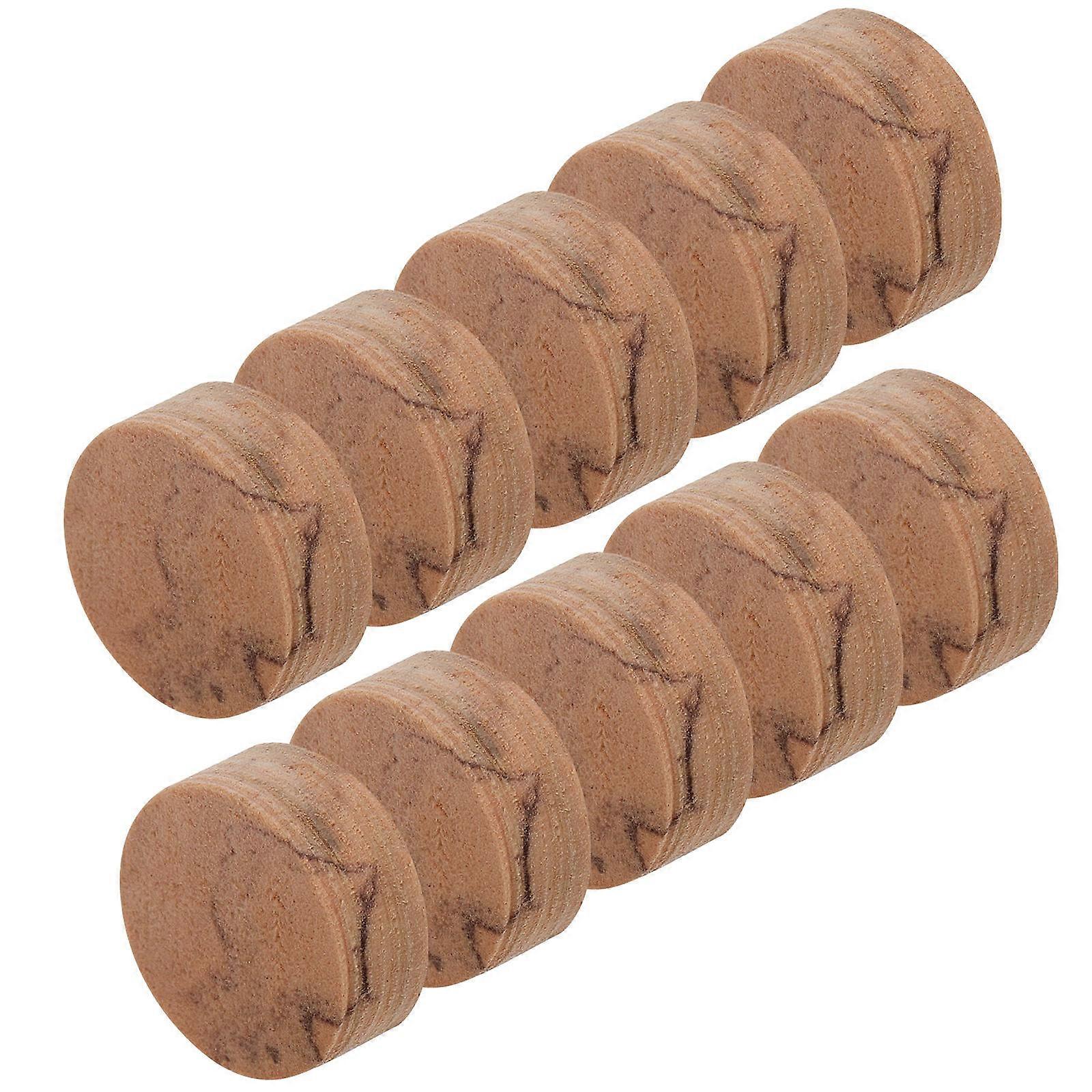 Saxophone Key Pad Cork Cushions for Noise Reduction 10Pcs Pack