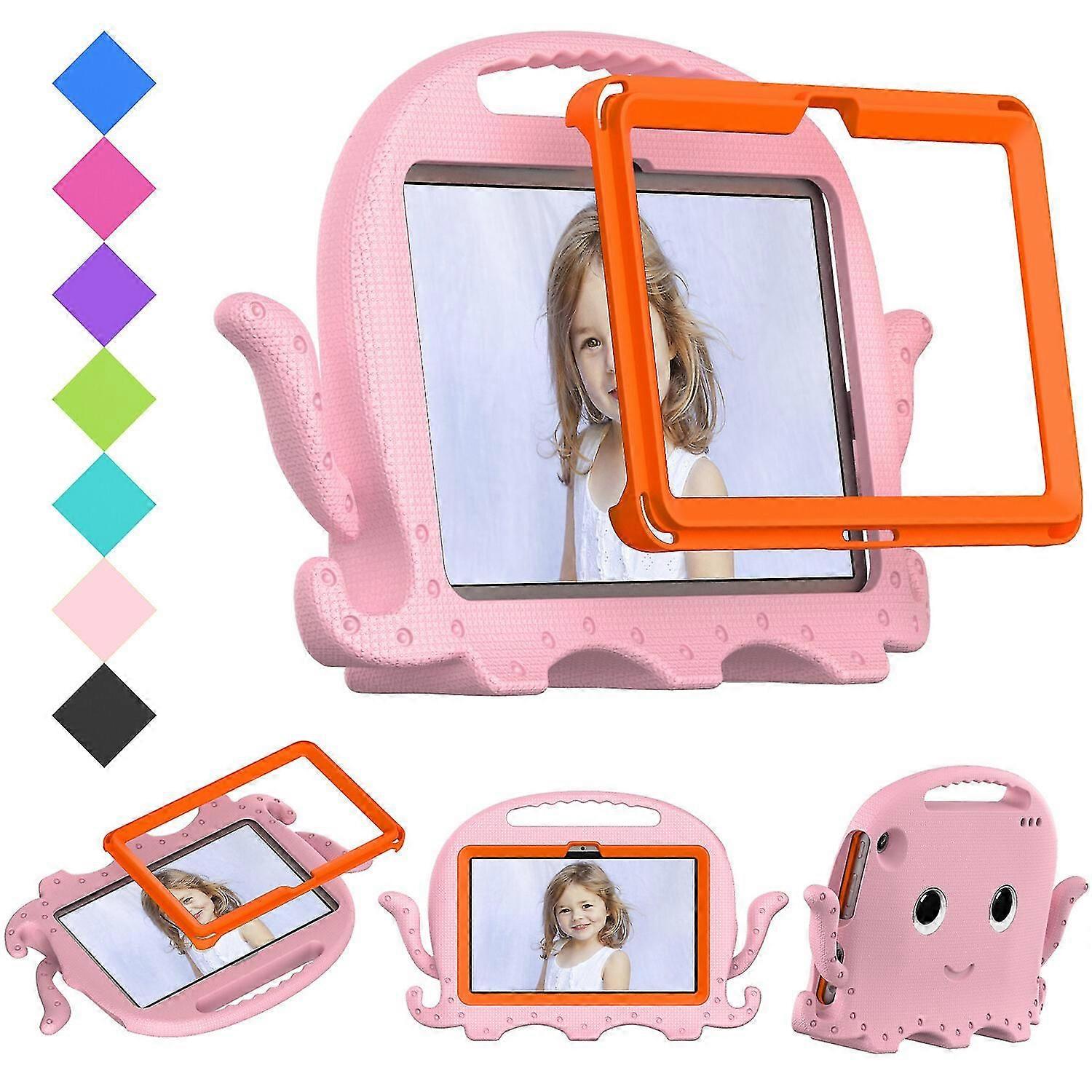 Kids Safe Anti-fall Protective Cover For Kindle Fire HD7 2022, Pink
